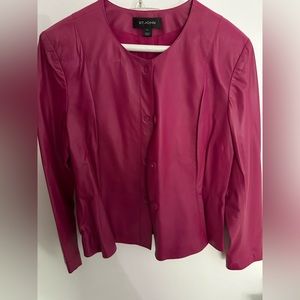 St. John Faux Leather jacket